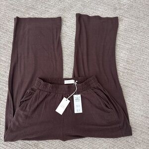 A&F brown cozy pants NEW